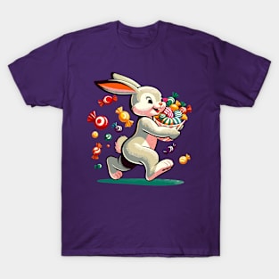 Cute bunny carrying candies T-Shirt